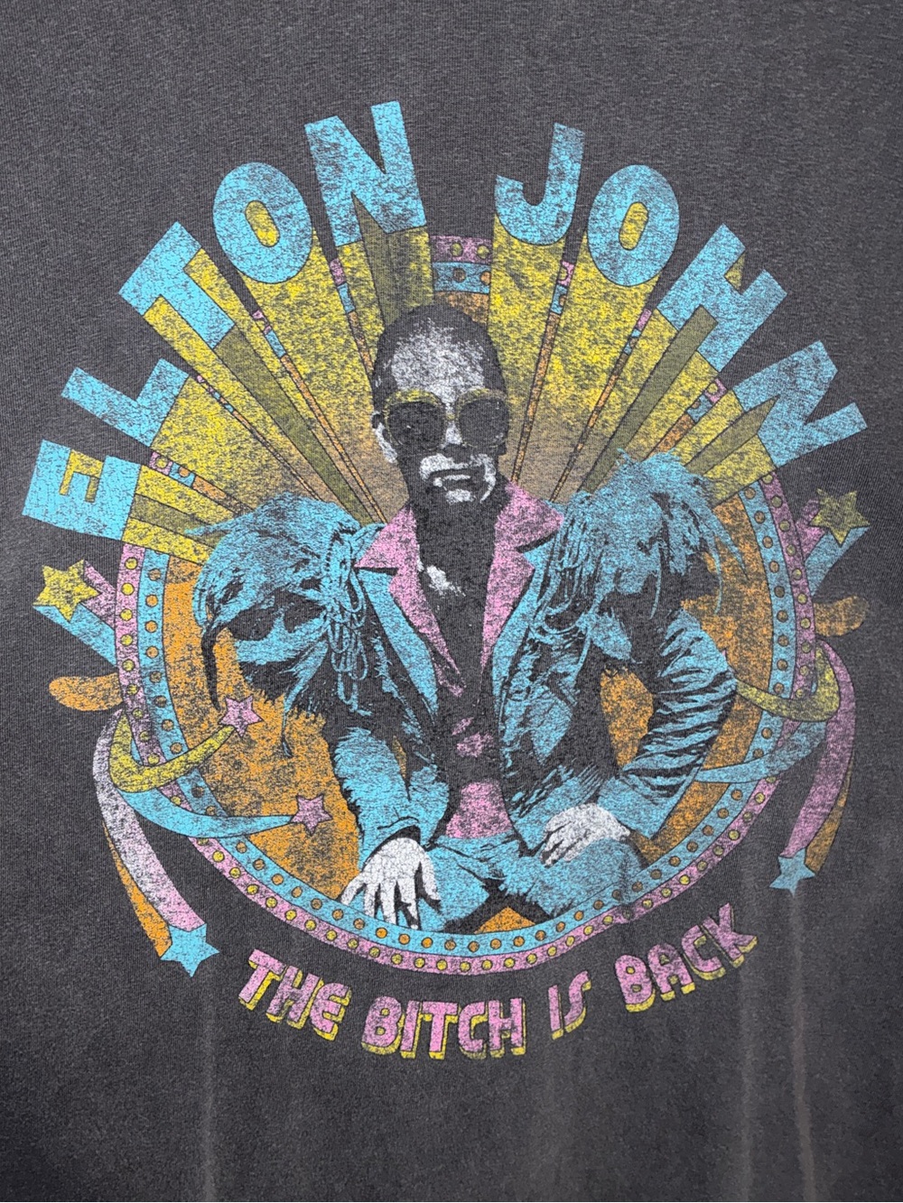 Vintage Elton John T sz XL the B*tch is Back